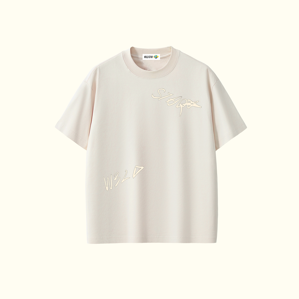 W3LD S7AR CREAM T-SHIRT