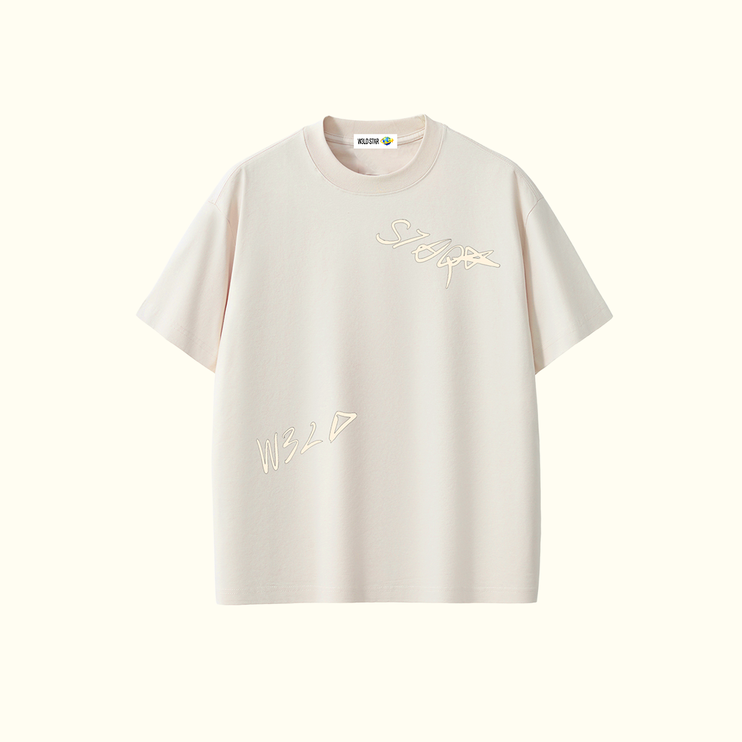 W3LD S7AR CREAM T-SHIRT