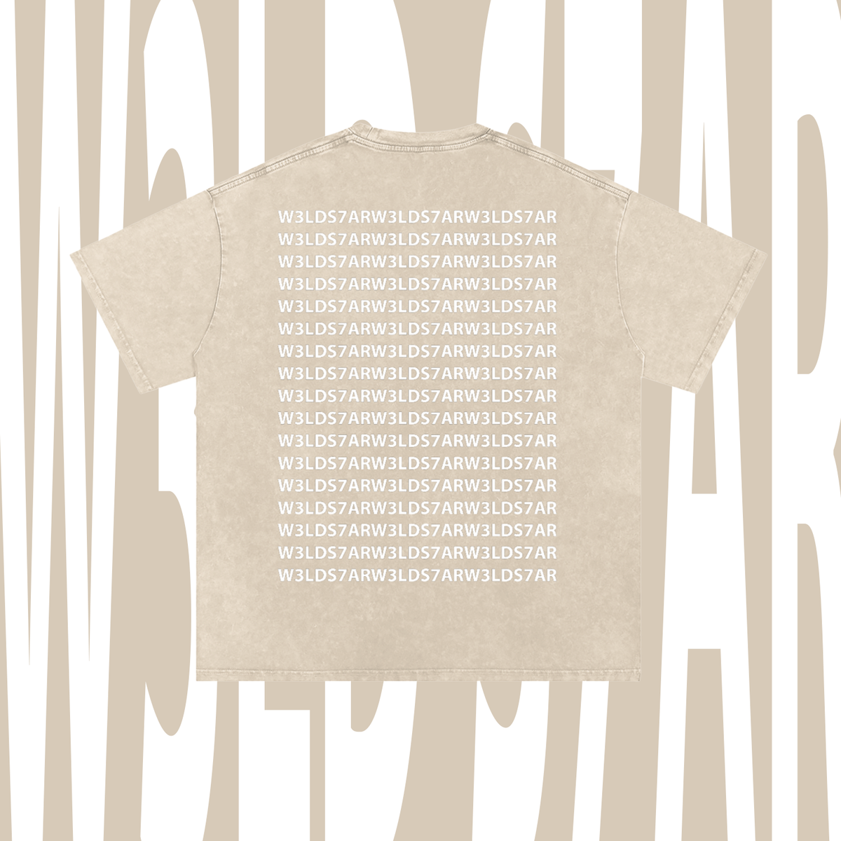 W3LD S7AR LOGO PRINT T-SHIRT
