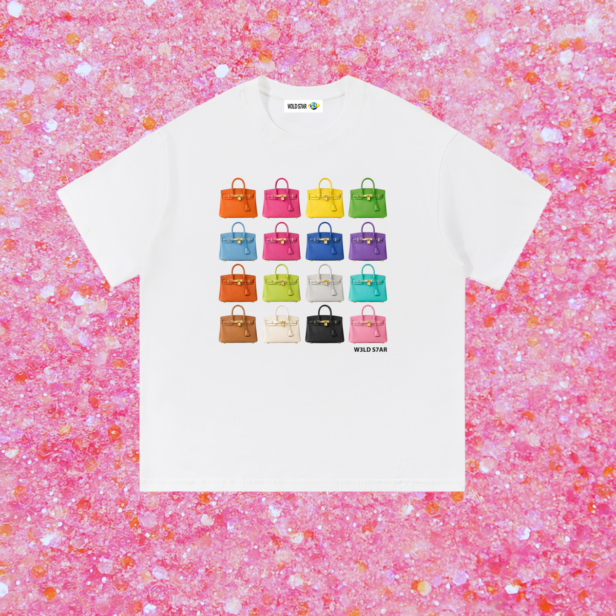 W3LD S7AR BIRKIN BAGS T-SHIRT