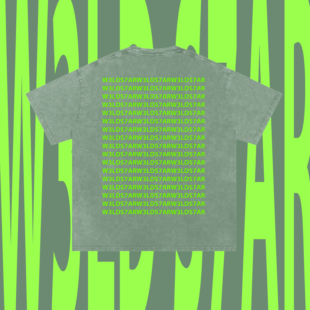 W3LD S7AR PRINT LOGO T-SHIRT