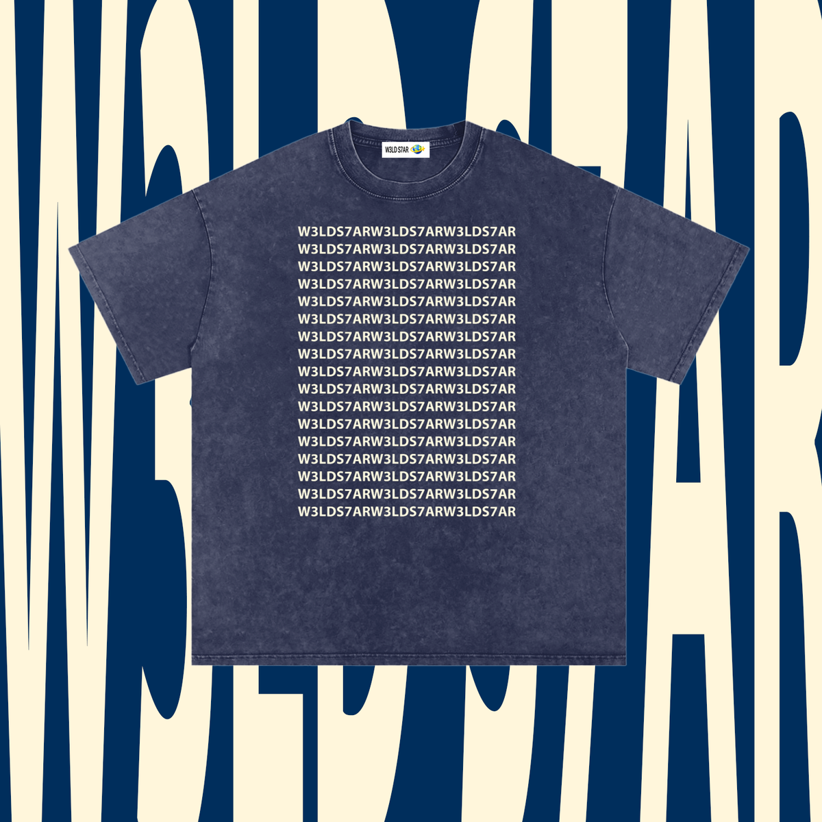 W3LD S7AR PRINT LOGO T-SHIRT