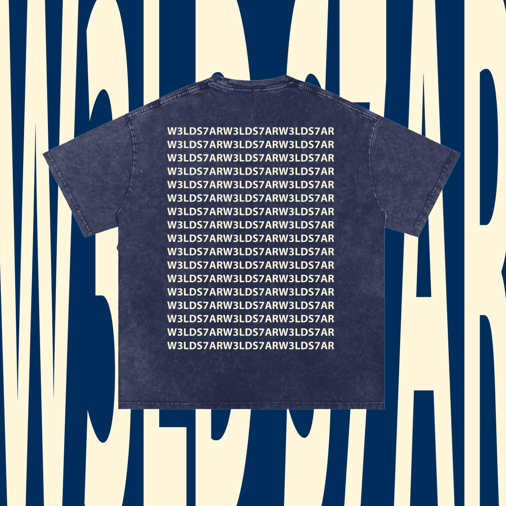 W3LD S7AR PRINT LOGO T-SHIRT